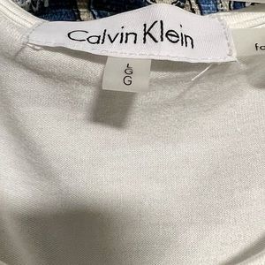Calvin Klein plain white tank top, stretchy,